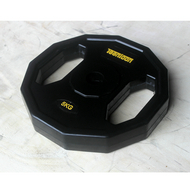 Black Rubber Coated Weight Plate