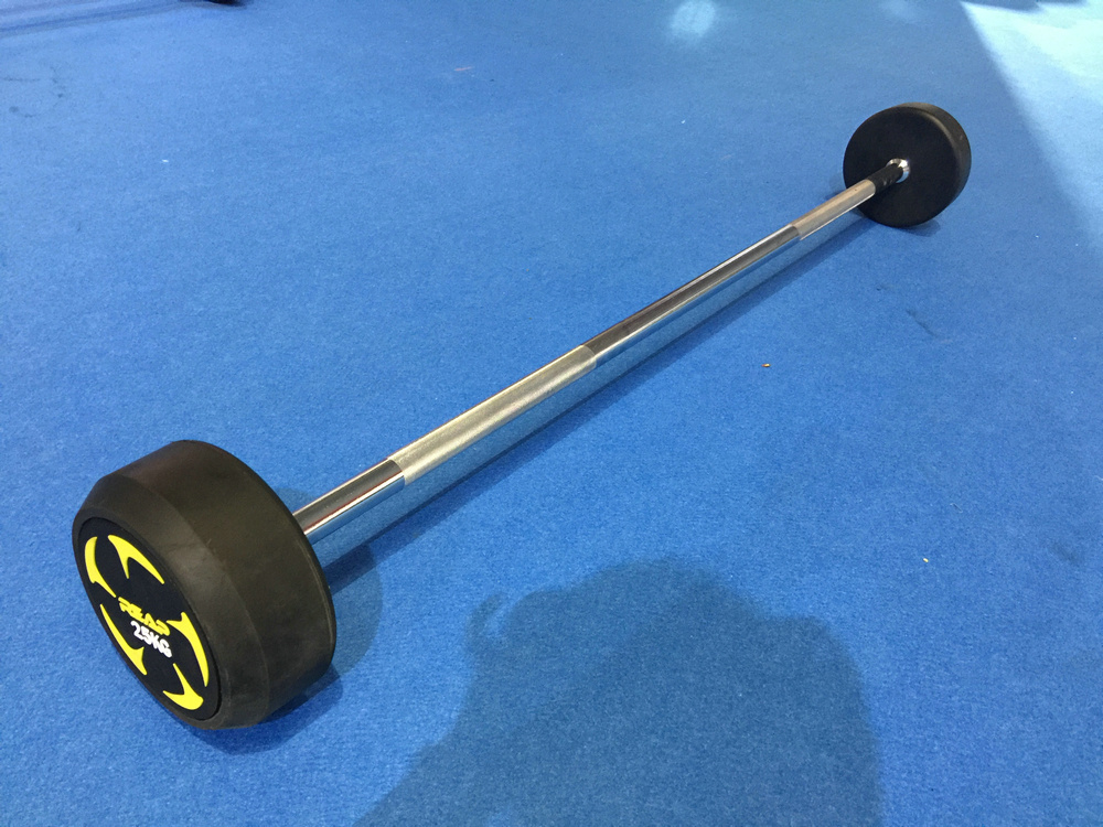REAP rubber fixed barbell straight handle